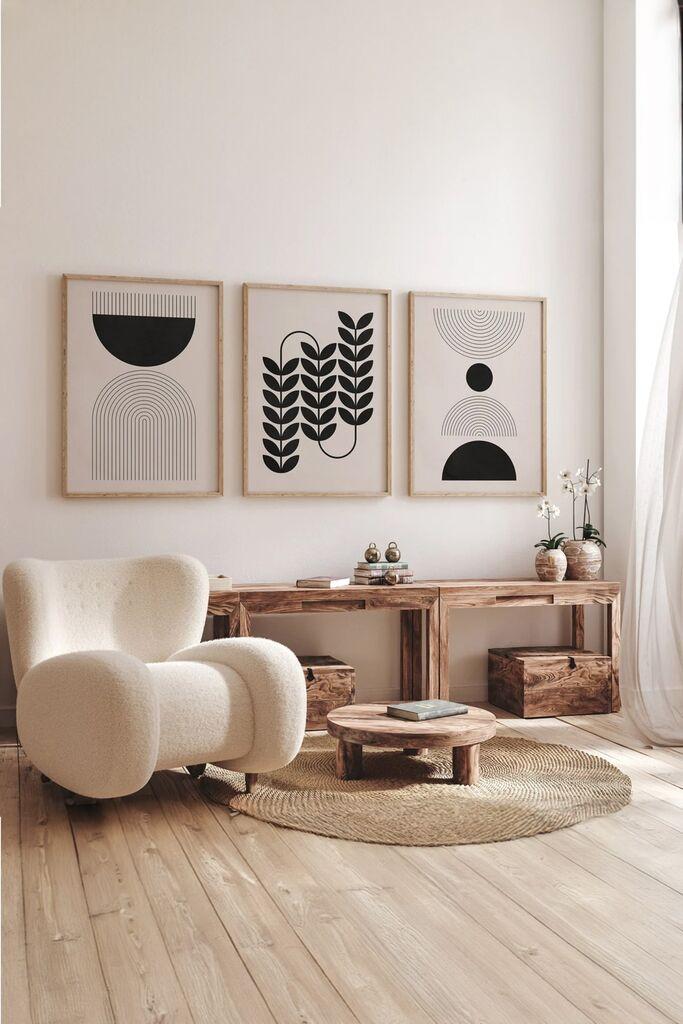 Слика Wallity 3Dartsoho74, 3 дела, 33 x 48 см