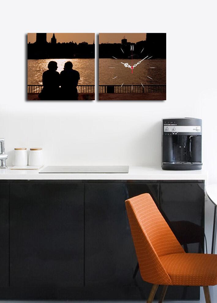 Wallity dzиден часовник 2P2828CS-16, 60x28 см, 2 дела