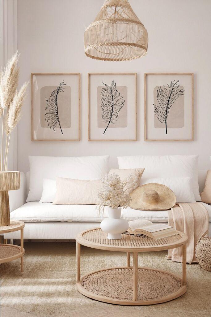 Слика Wallity 3Dartsoho75, 3 дела, 33 x 48 см