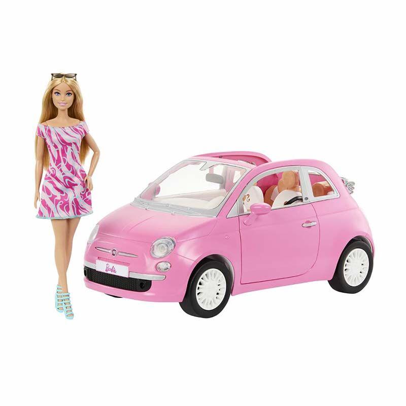 Dino  Барби во розев автомобил