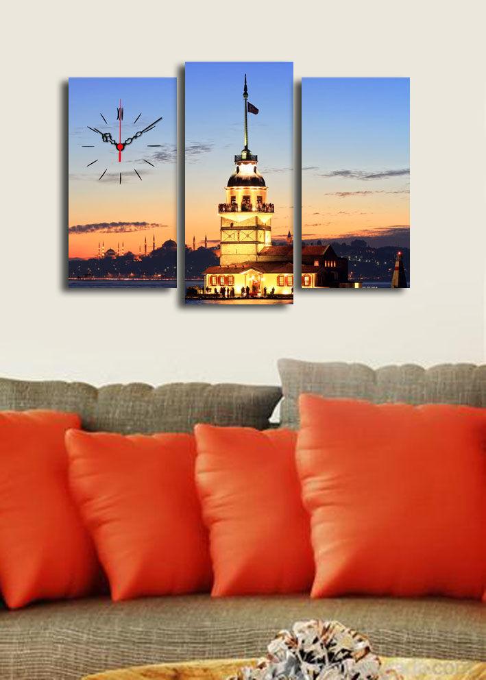 Wallity dzиден часовник 3PATCS-19, 66x45 см, 3 дела