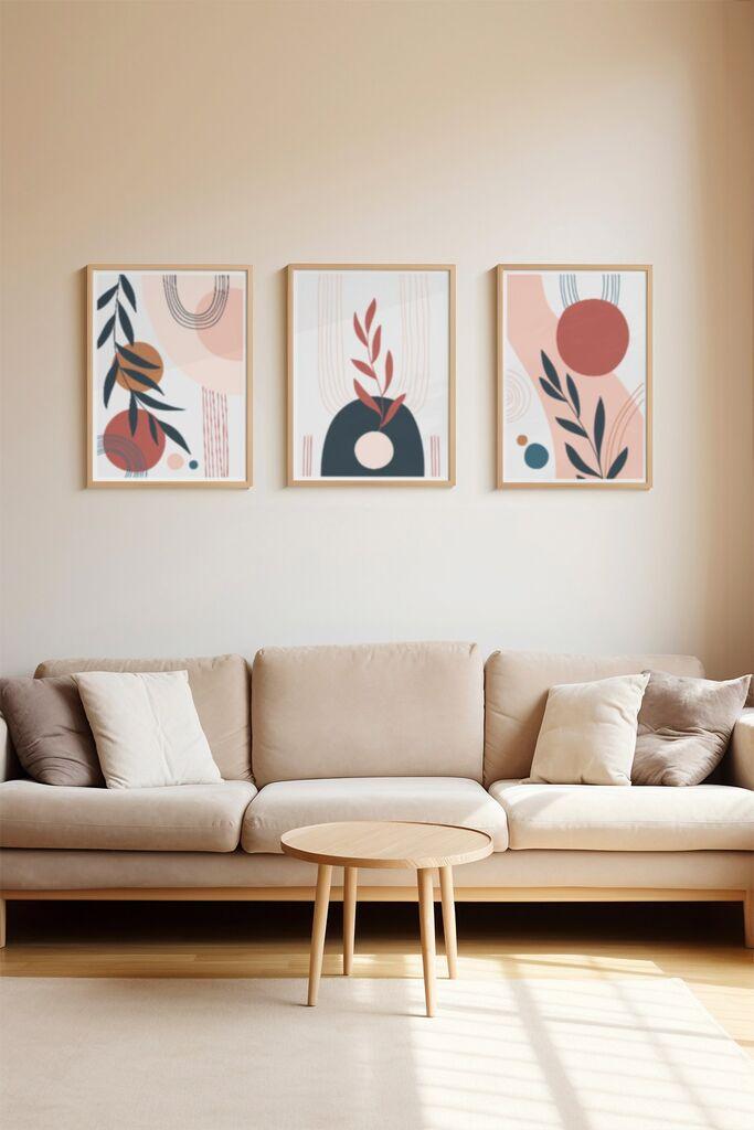 Слика Wallity 3Dartsoho126, 3 дела, 33 x 48 см