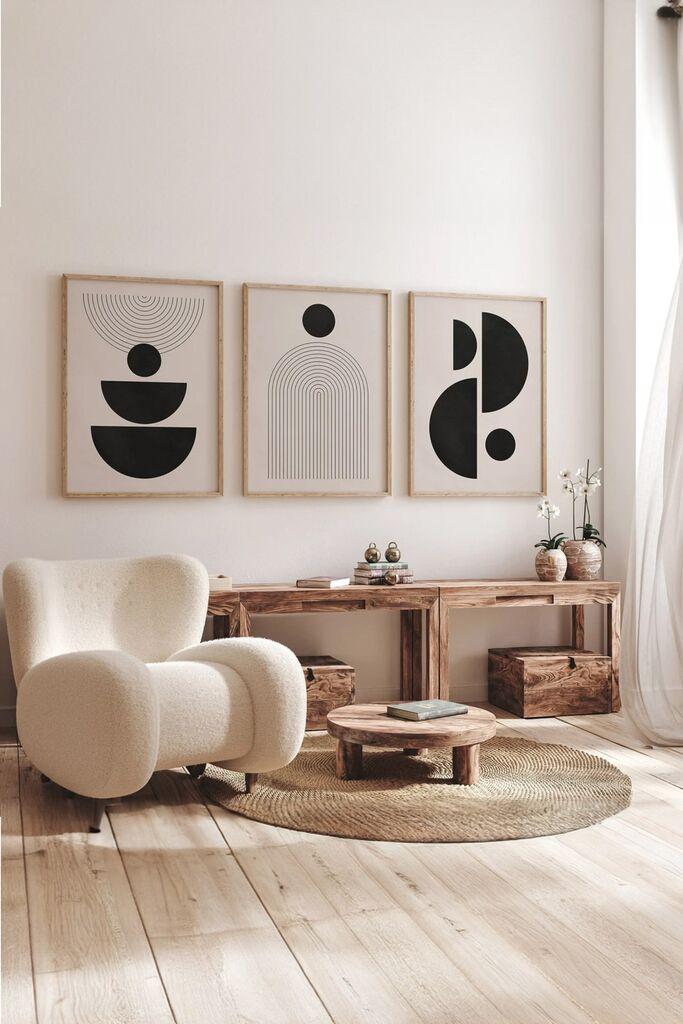 Слика Wallity 3Dartsoho62, 3 дела, 33 x 48 см