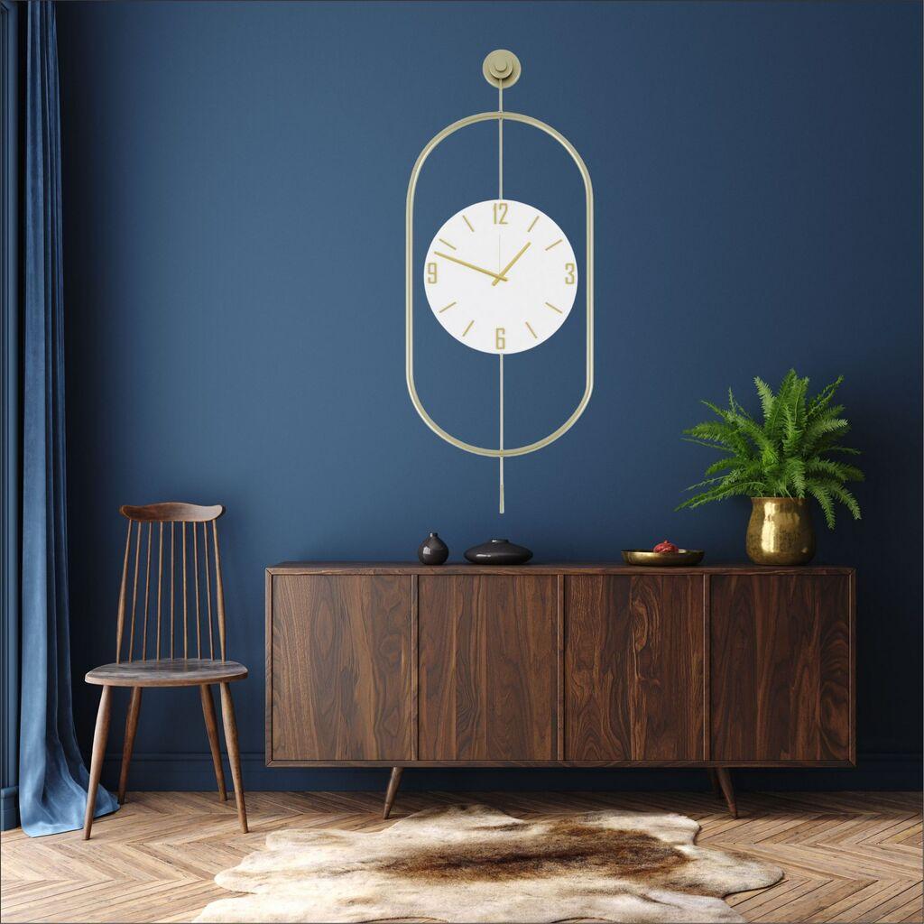 Wallity dzиден часовник Mcclock-00113, 35x85x7 см, златна боја