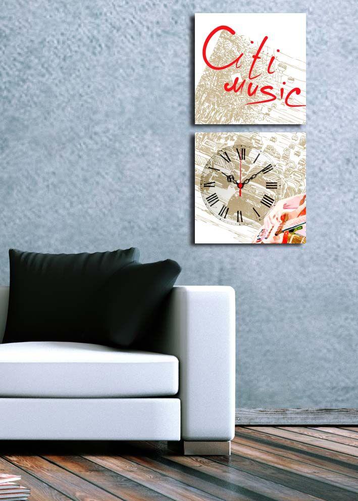 Wallity dzиден часовник 2P2828CS-14, 60x28 см, 2 дела