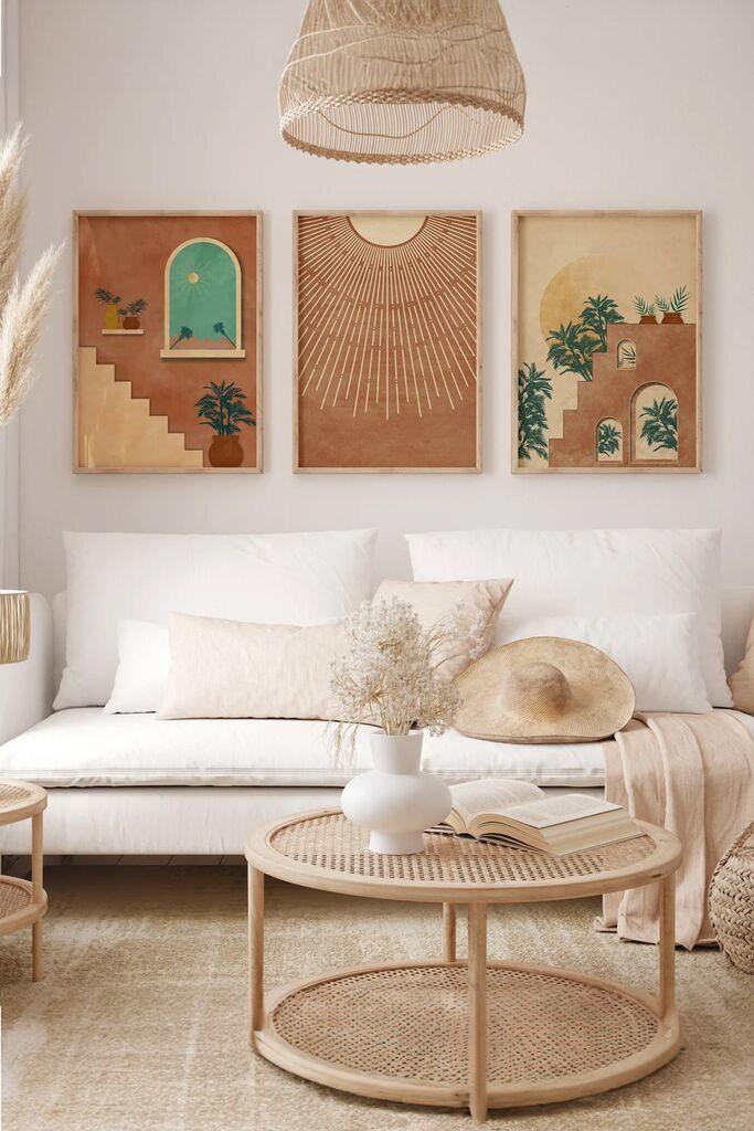 Слика Wallity 3Dartsoho27, 3 дела, 33 x 48 см