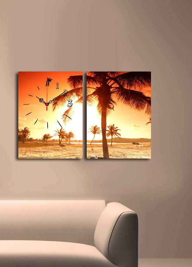 Wallity dzиден часовник 2P3040CSMOR-8, 64x40 см, 2 дела