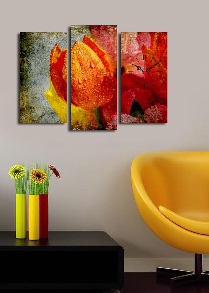 Wallity dzиден часовник 3PATCS-22, 66x45 см, 3 дела