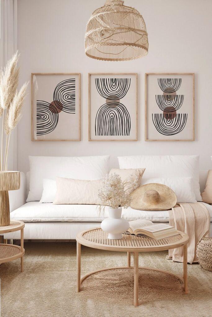 Слика Wallity 3Dartsoho72, 3 дела, 33 x 48 см