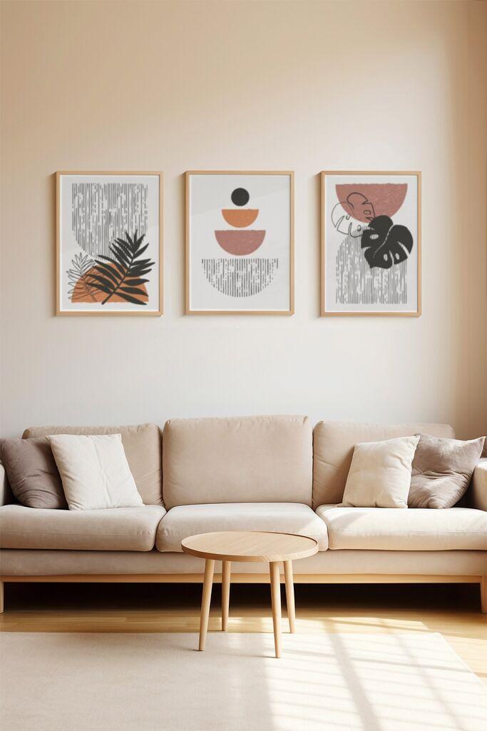 Слика Wallity 3Dartsoho114, 3 дела, 33 x 48 см