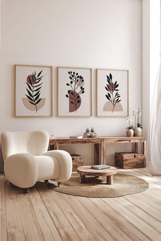 Слика Wallity 3Dartsoho59, 3 дела, 33 x 48 см