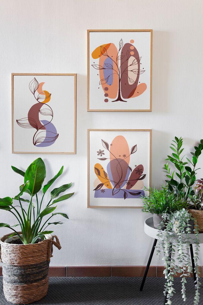 Слика Wallity 3Dartsoho99, 3 дела, 33 x 48 см