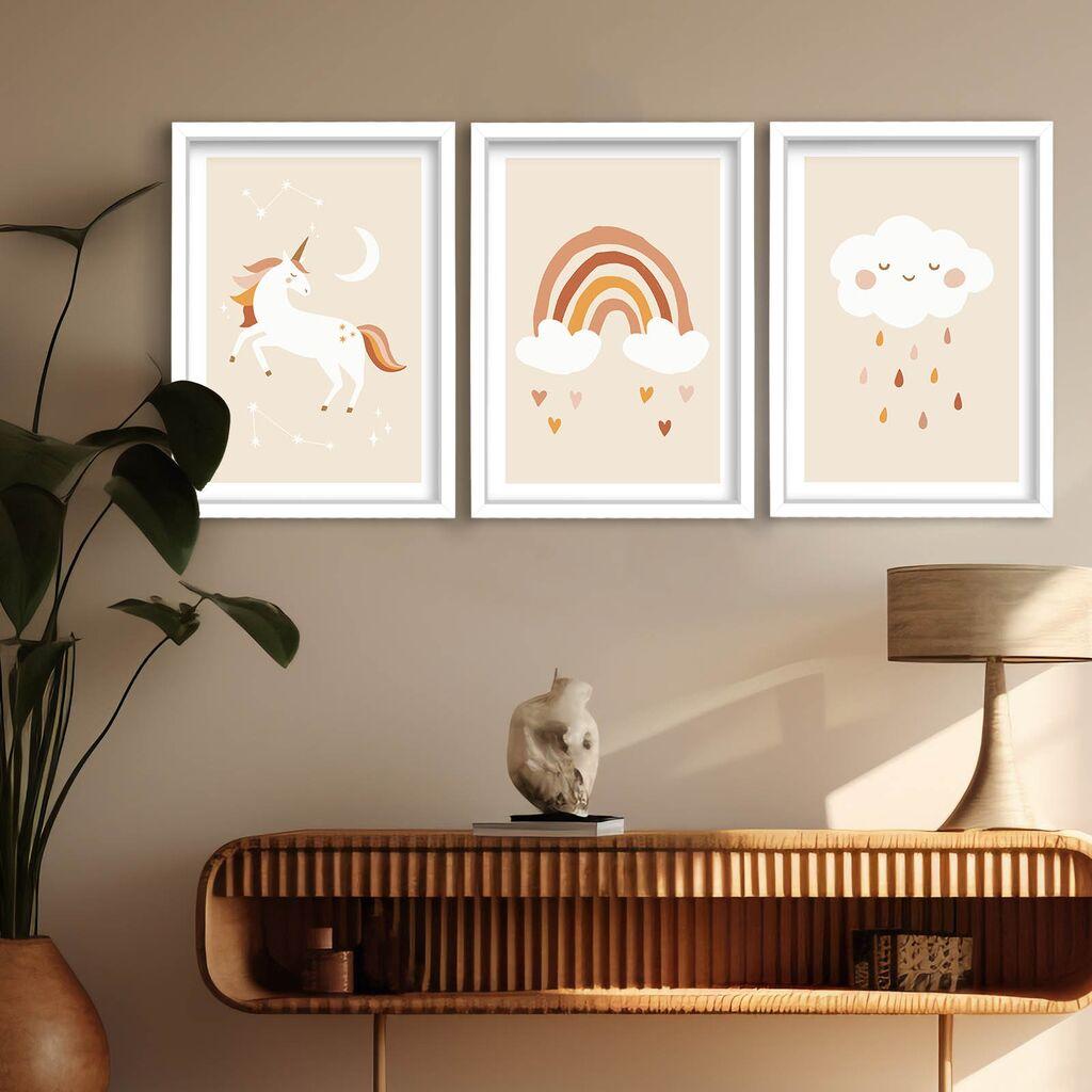 Слика Wallity 3p3752softct-019, 3 дела, 38 x 53 см