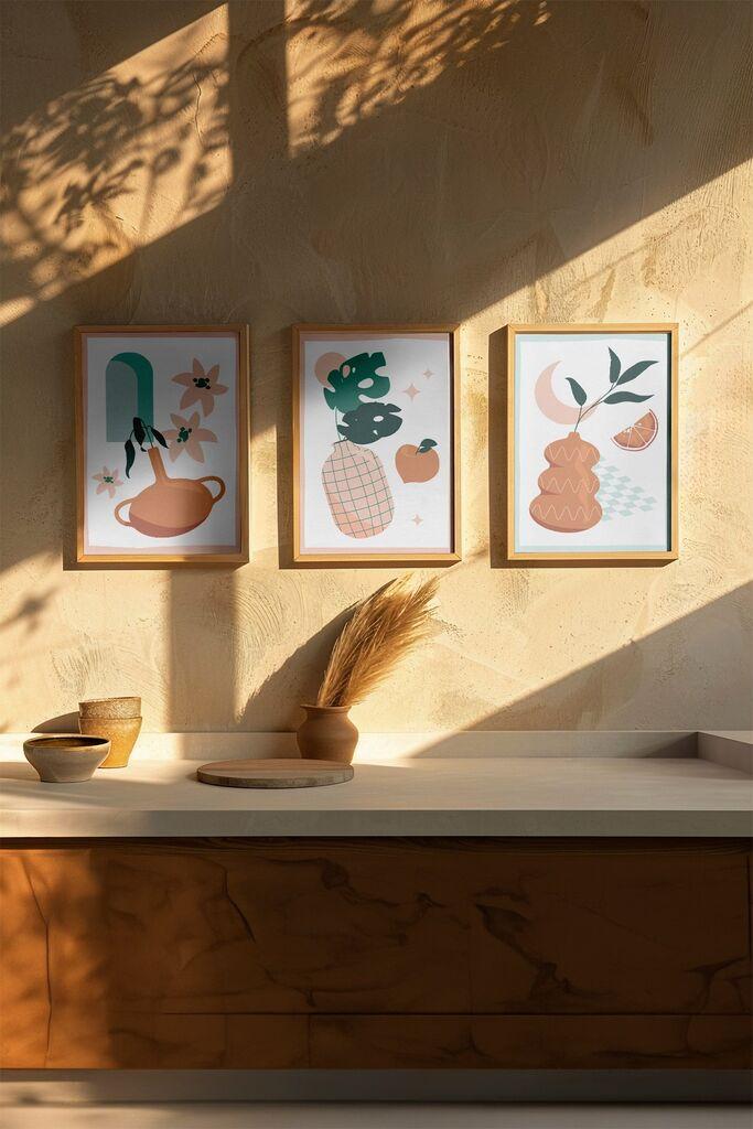 Слика Wallity 3Dartsoho125, 3 дела, 33 x 48 см