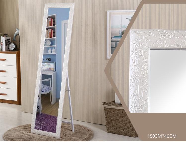 HOME IDEA Собно Огледало-Дрвена Рамка-Бело(Lux)