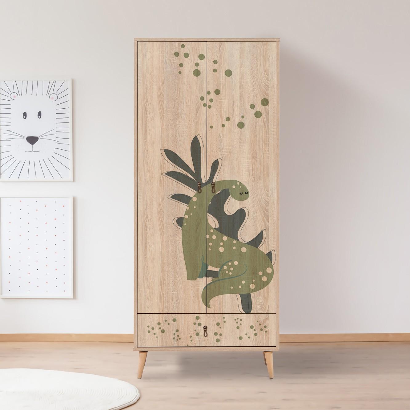 Hanah Home Wardrobe City Wardrobe Cat 80x190x45cm Шарена