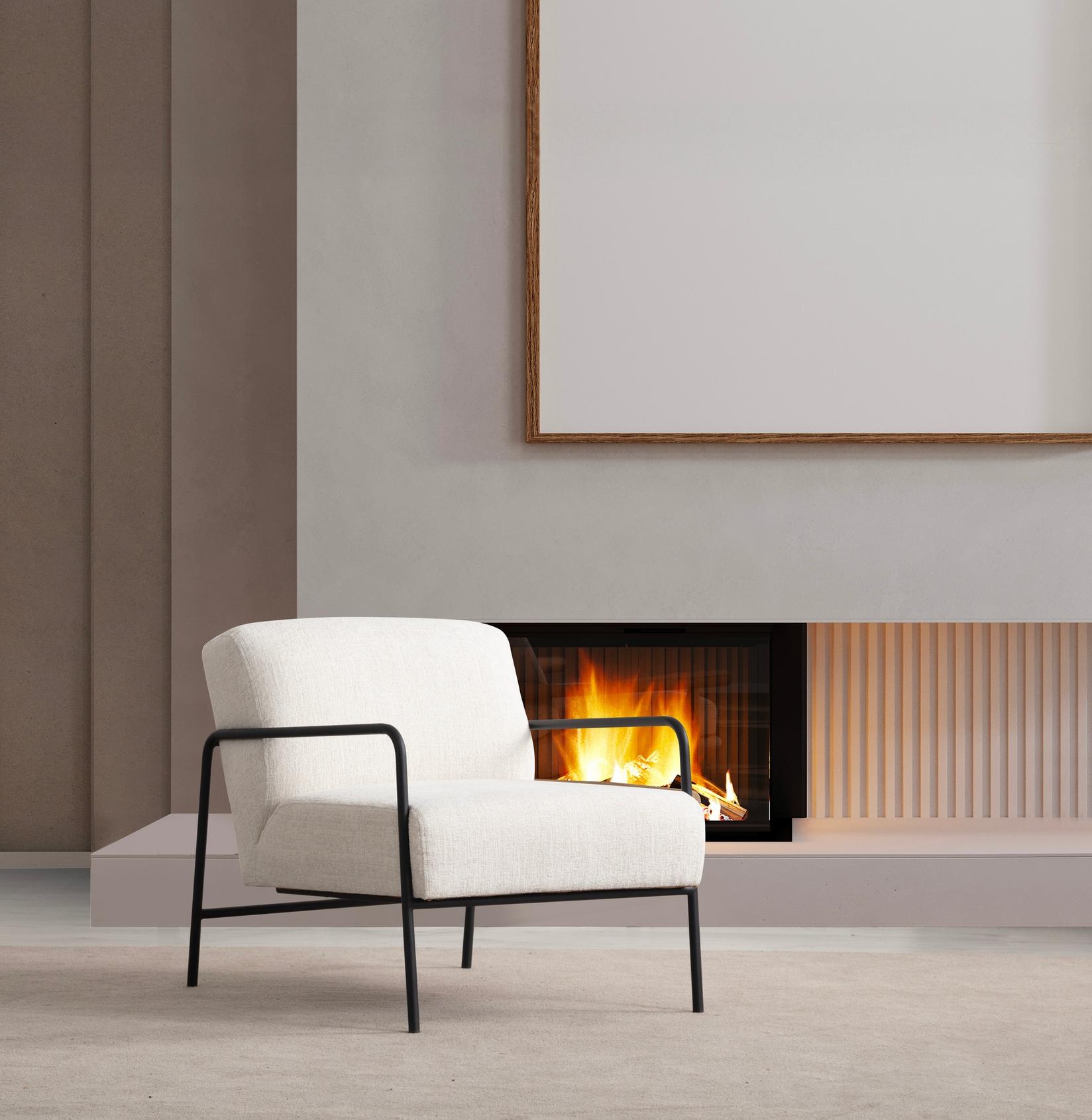 Фотелја Atelier del Sofa Eti 90x75x70cm сива