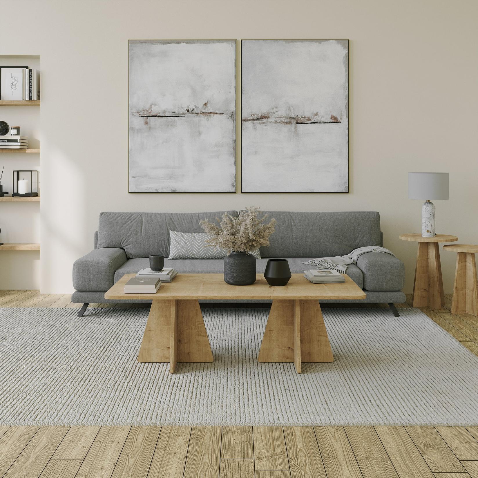 Масичка за дневна соба Hanah Home Mushroom, црна