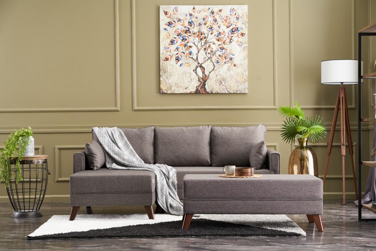 Аголна гарнитура Atelier del Sofa 205x85x81 см Антрацит