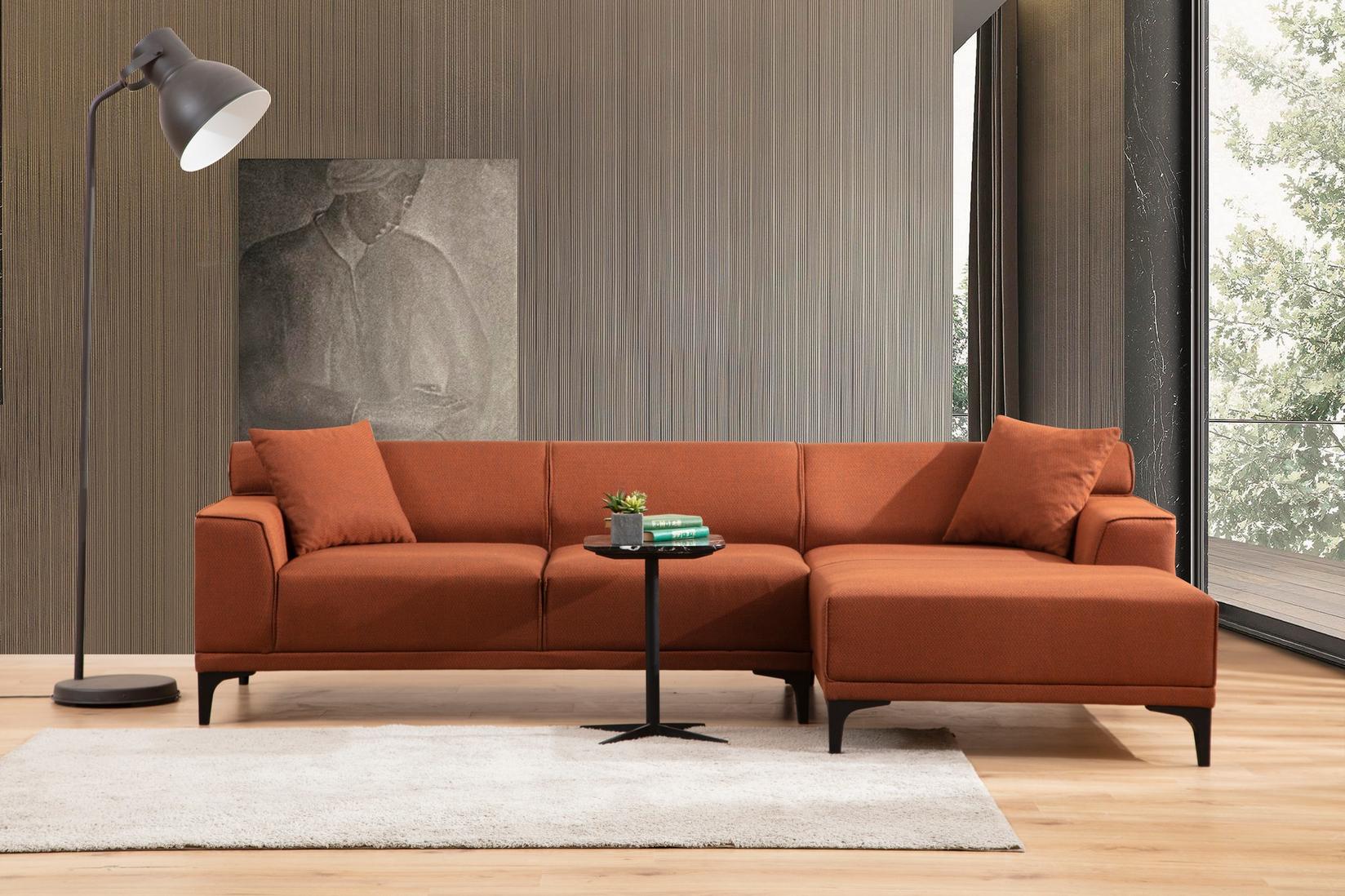 Аголна гарнитура Atelier del Sofa Petra 145x69x87cm Антрацит