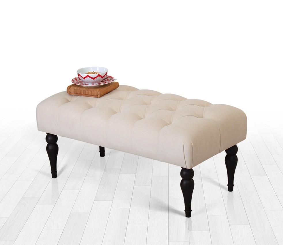 Трпезариска клупа Atelier del Sofa Missus 92x43x48cm кафеава