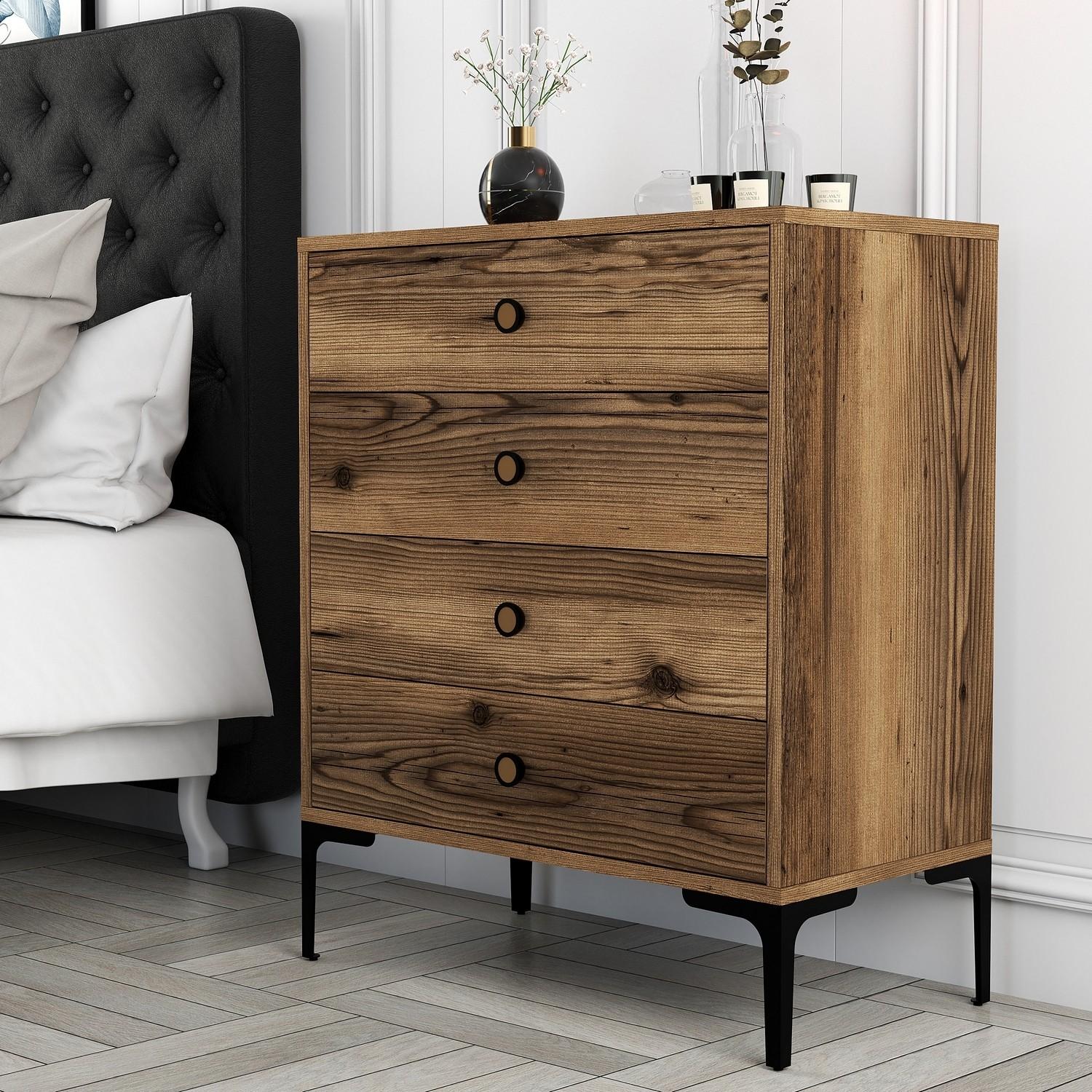 Комода Hanah Home Lisbon 536 76x90,7x40cm Орев