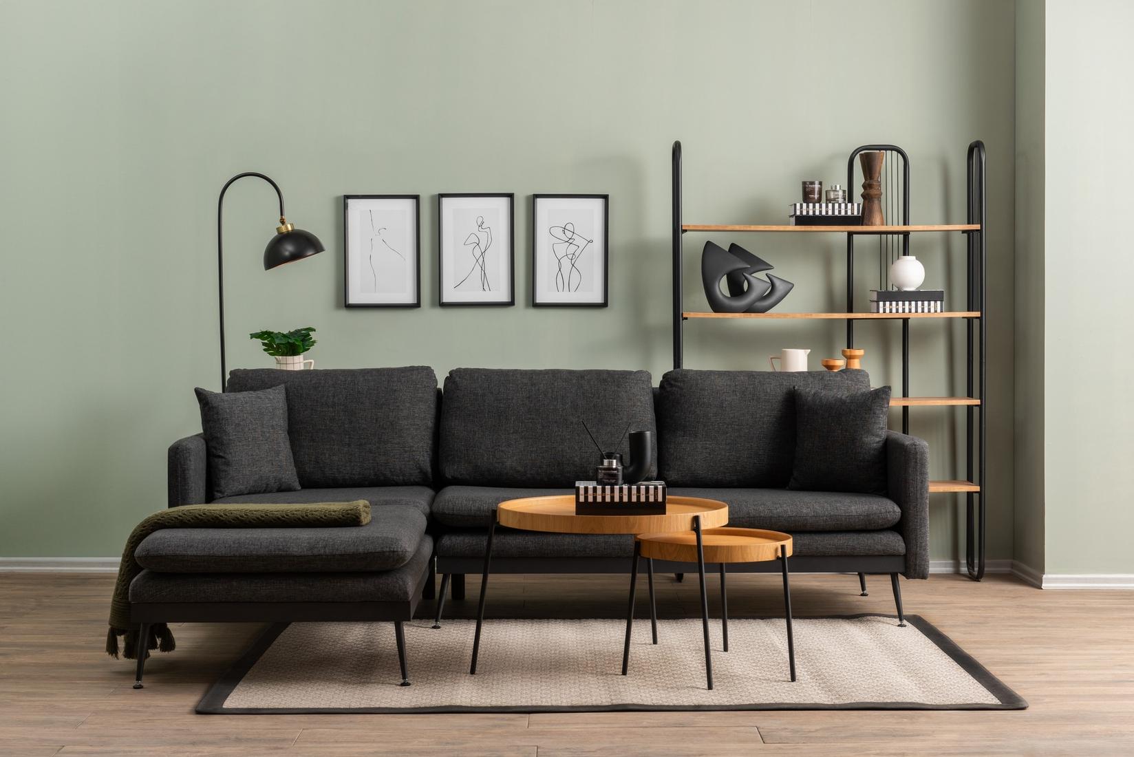 Atelier del Sofa Аголна гарнитура Реја Антрацит