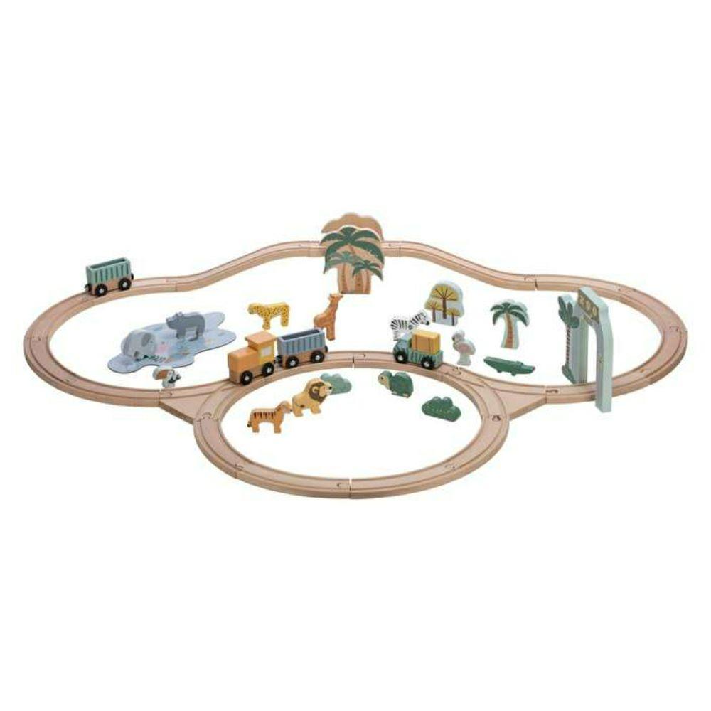 Дрвена пруга совагони и пријатели на животни