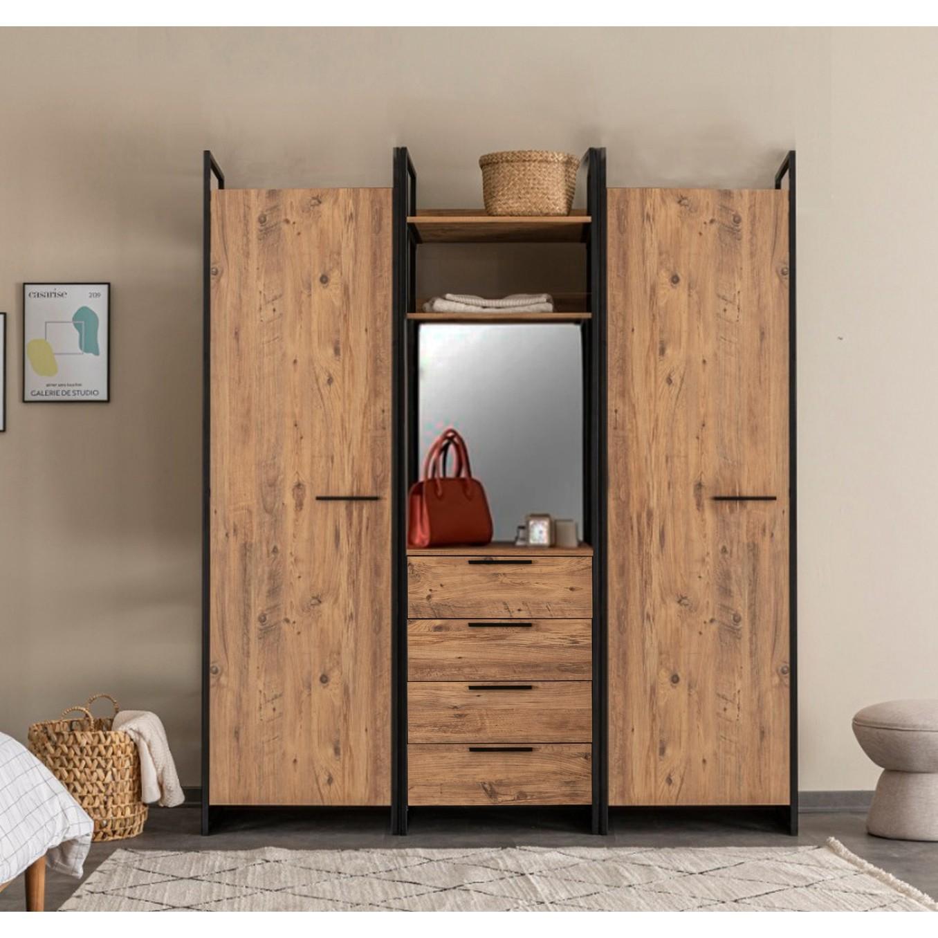 Гардеробер Hanah Home Dynamic 64x225x52cm Беж боја