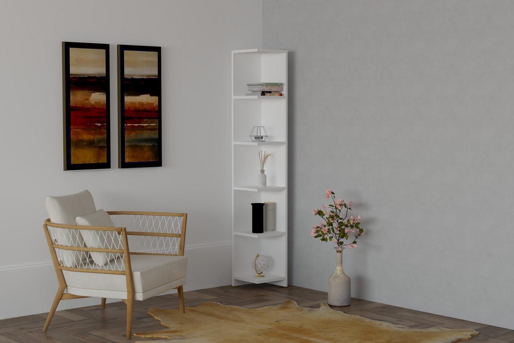 Полица Hanah Home 25x160x25cm бела