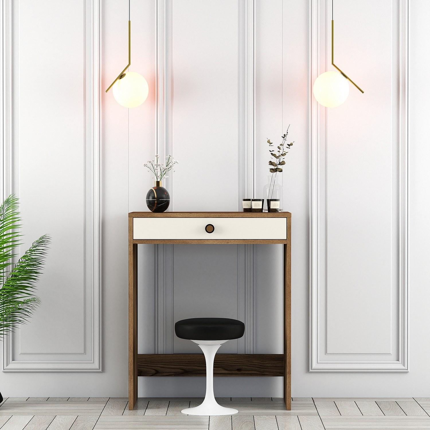 Маса за шминкање Hanah Home 70x40x84.7 см орев
