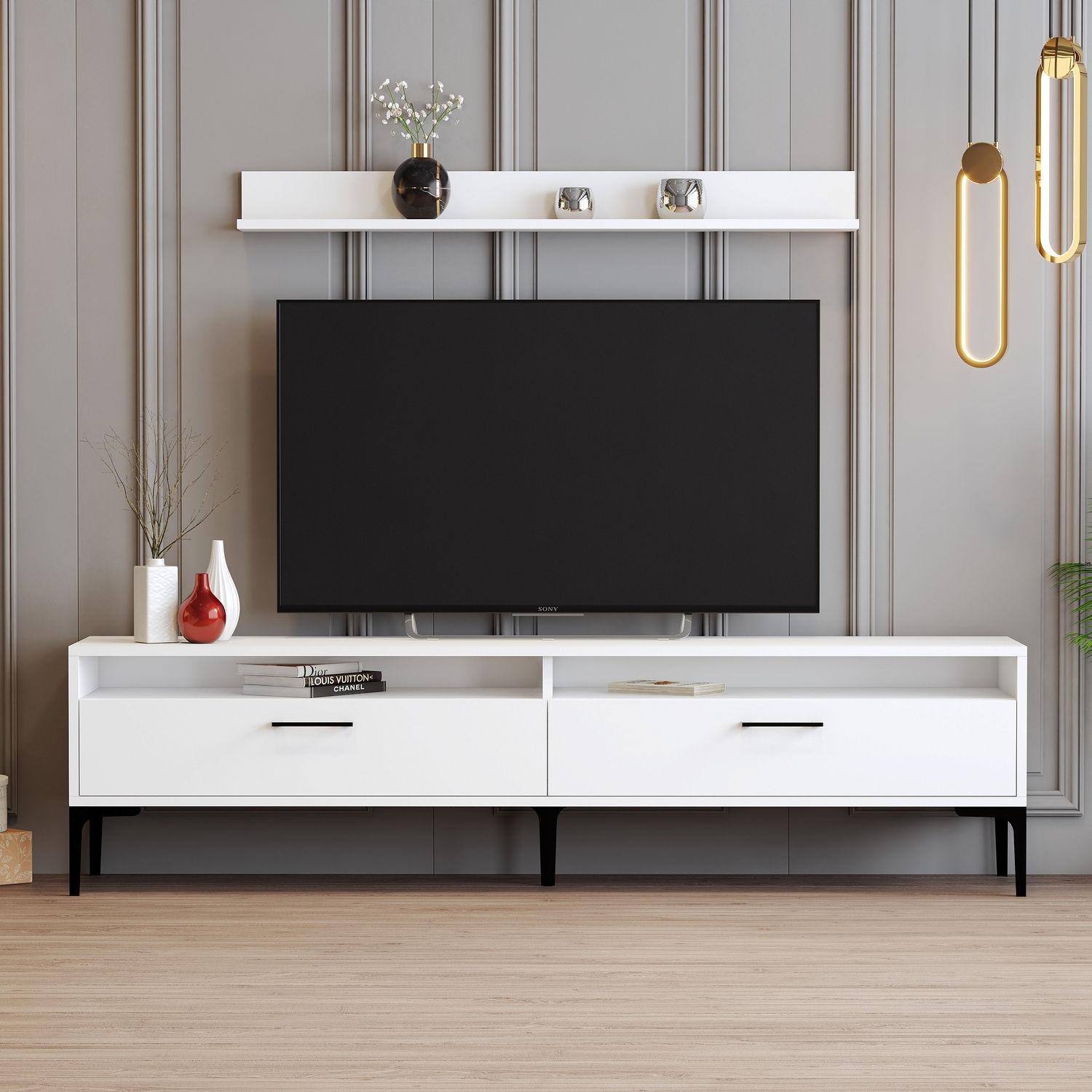 Hanah Home Istanbul 2 полица за телевизор, кафеава