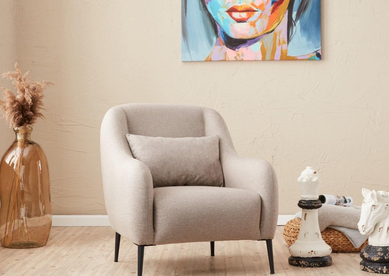 Фотелја Atelier del Sofa Venus 1 77x77x70cm Антрацит