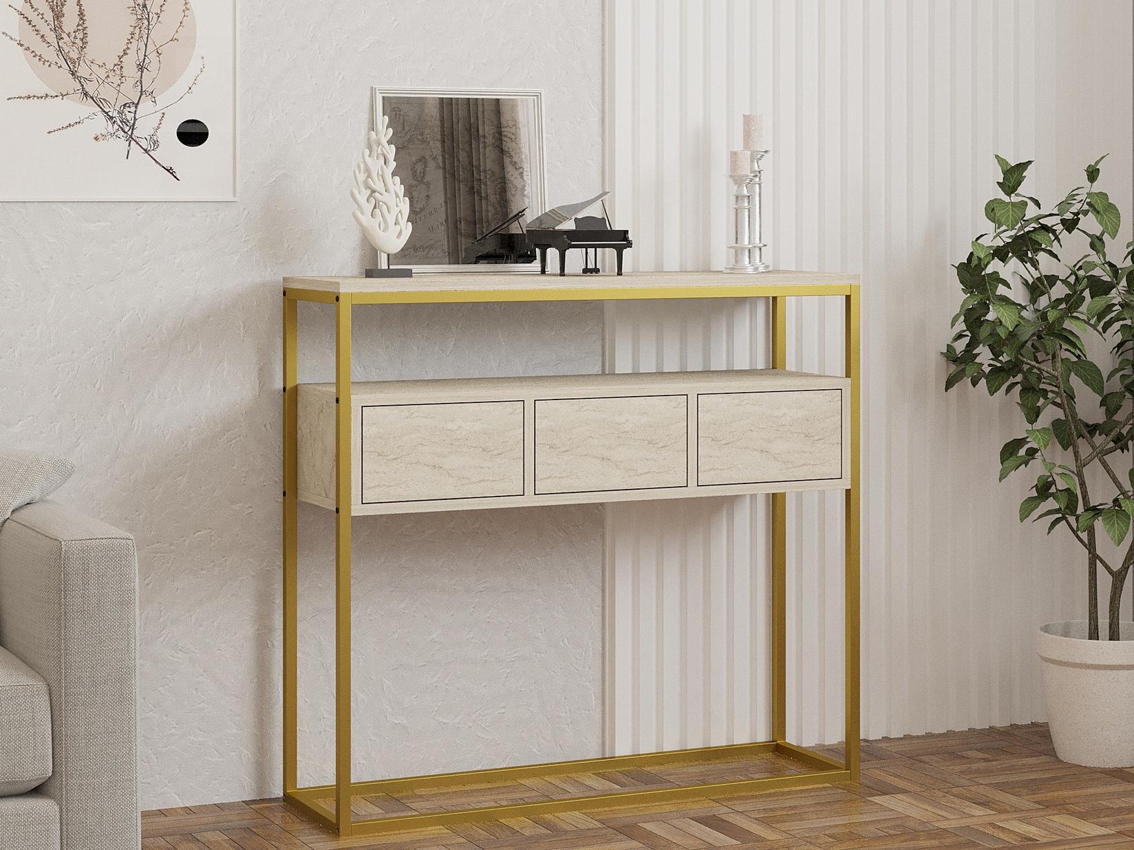 Комода Hanah Home Guarda 100x90x29cm Антрацит