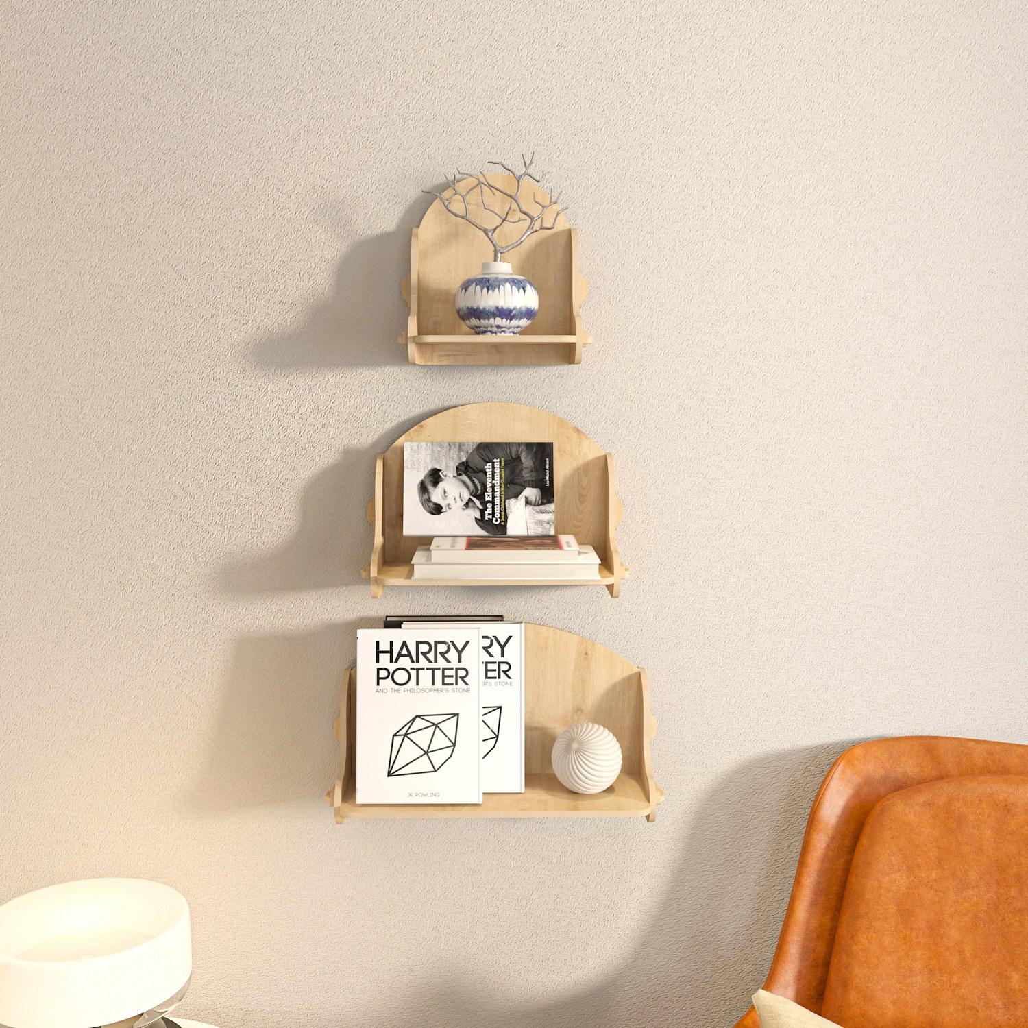 Dzидна полица од даб во Ханах Хоум