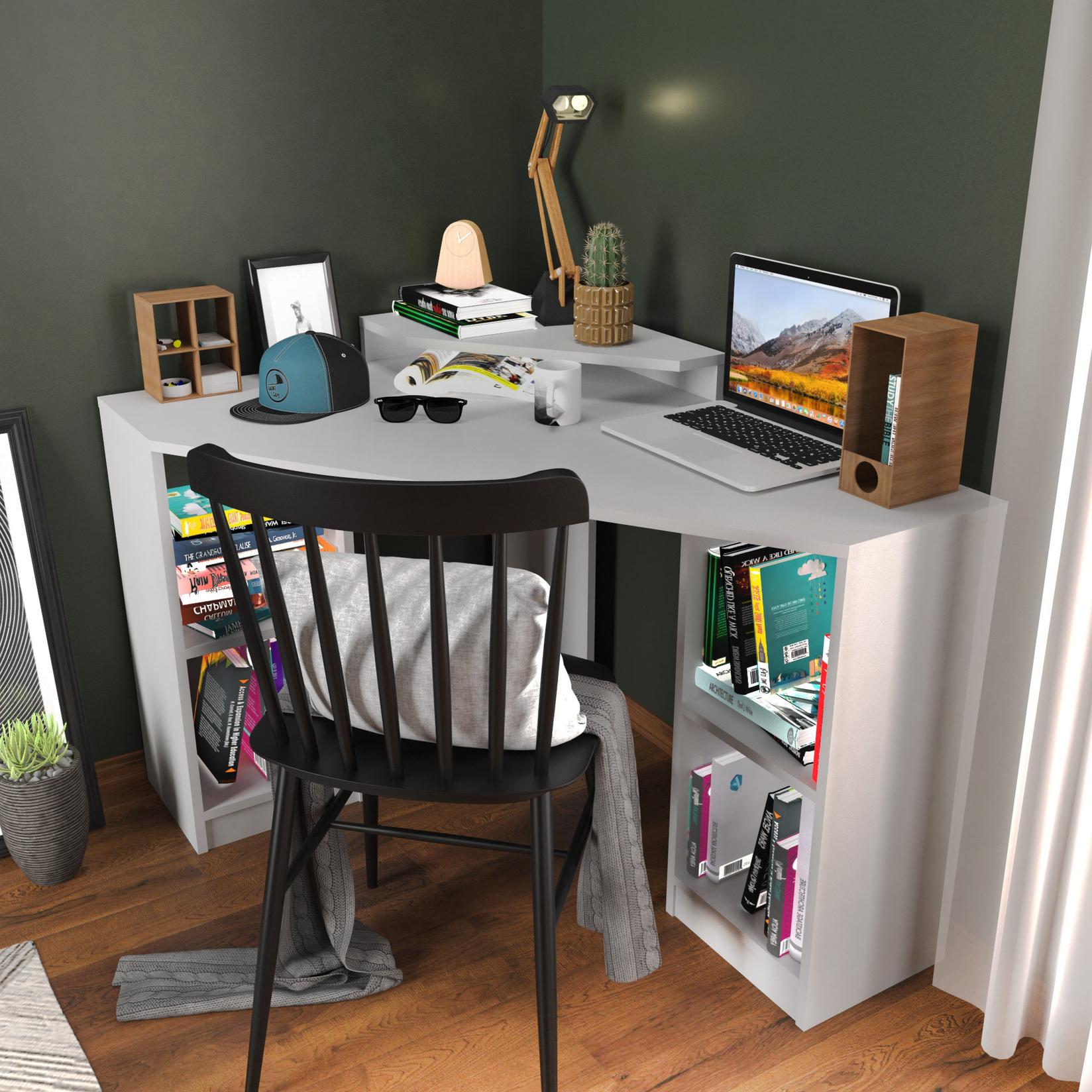 Работна маса Hanah Home 120x76,8x90 см, орев