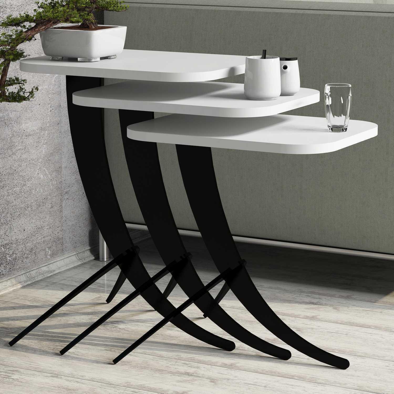 Комплет за маса Hanah Home Club, 3 парчиња Pion Cream