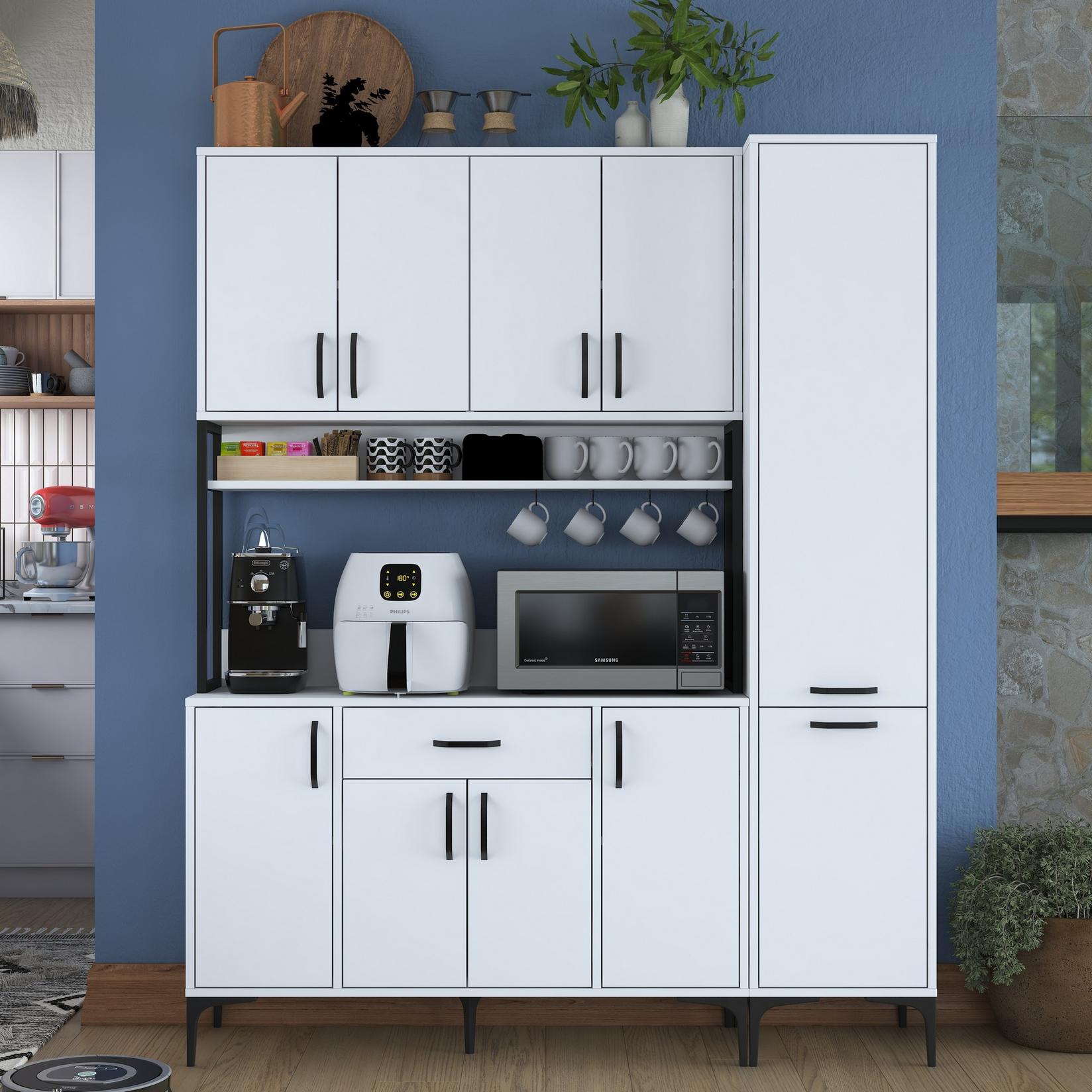 Комода Hanah Home 160x198.6x40 см бела