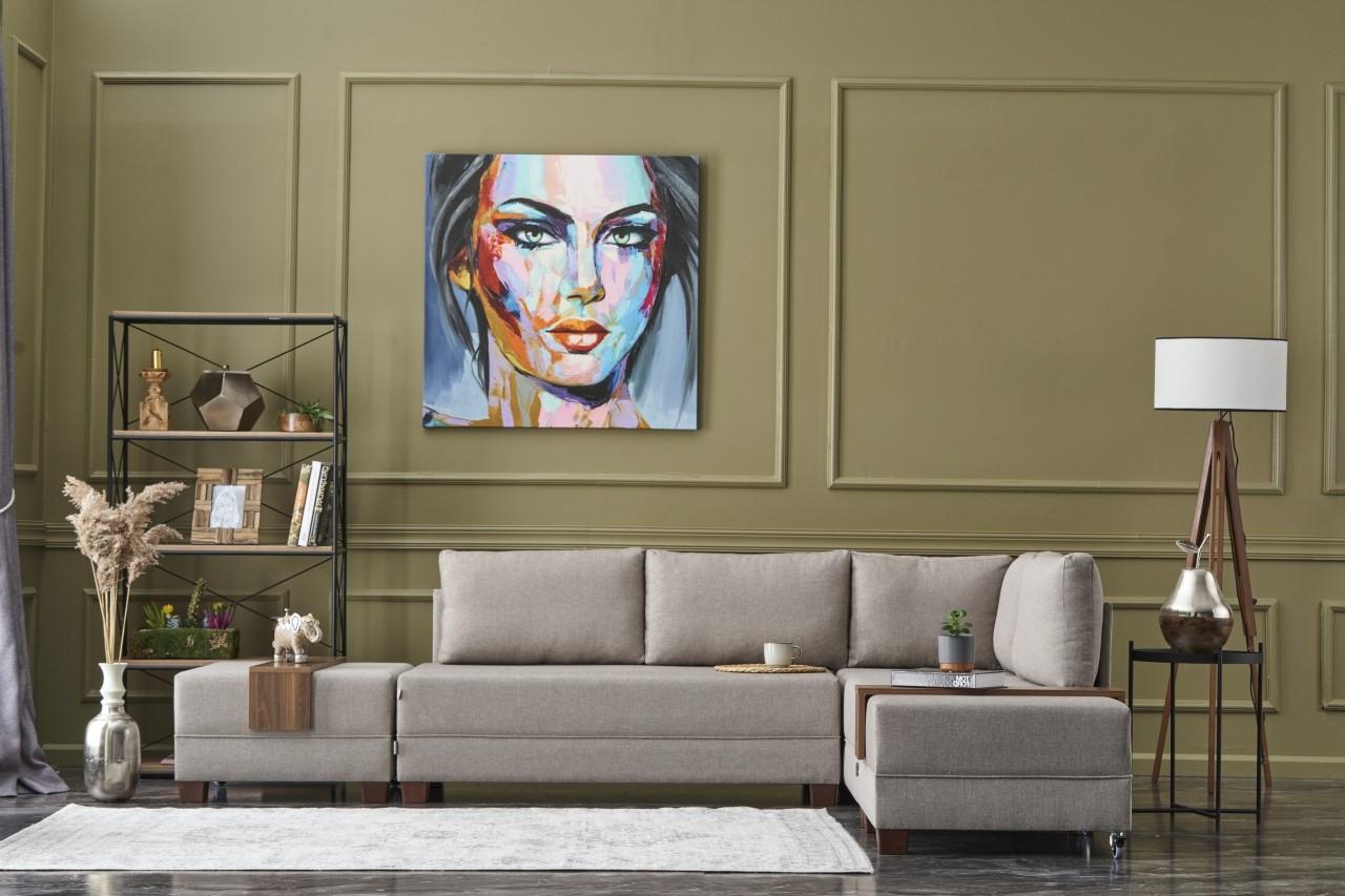 Аголна софа Atelier del Fly 210x70x280cm Антрацит