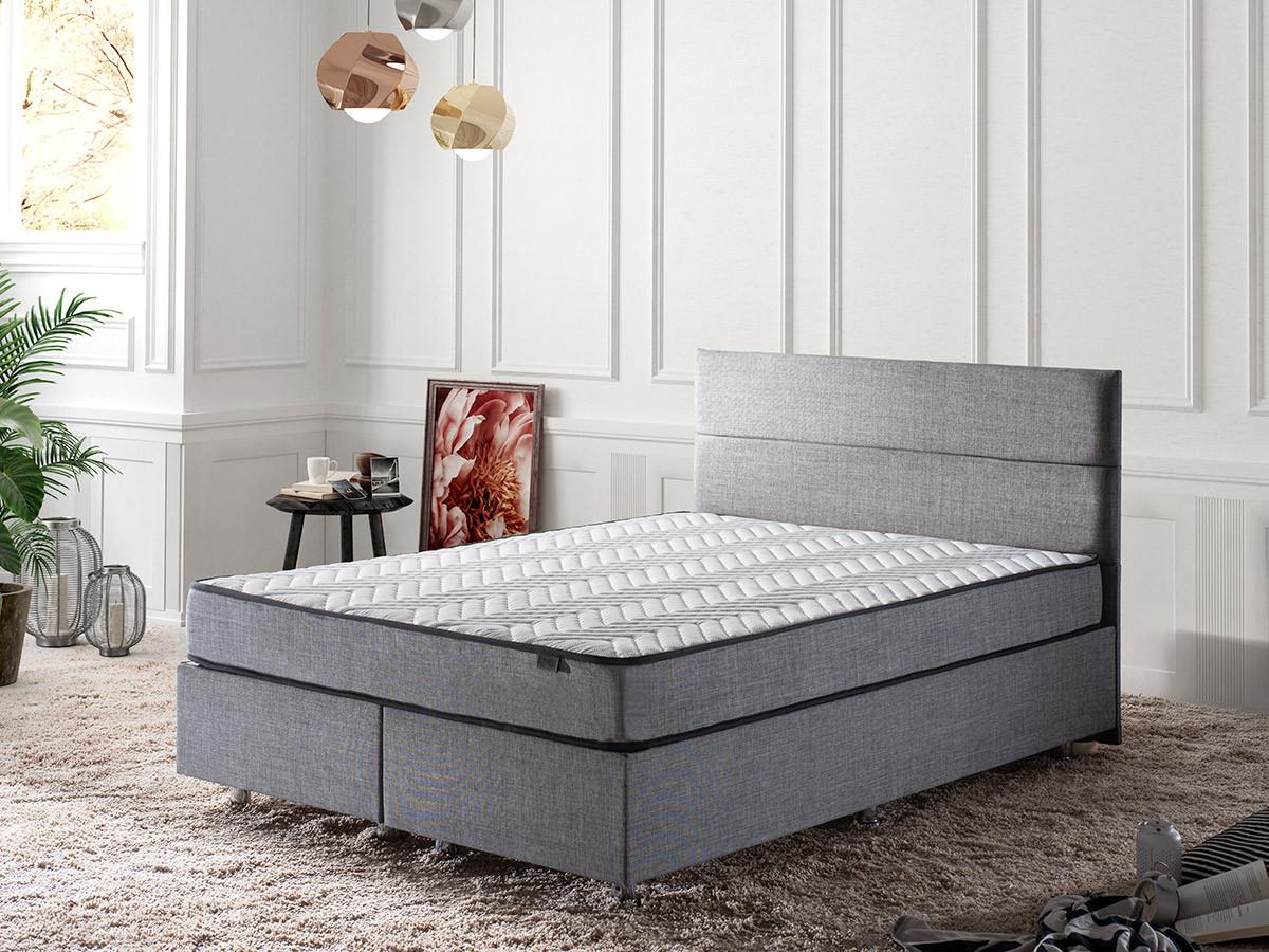 Душек Hanah Home 200x21x200cm бело-сив