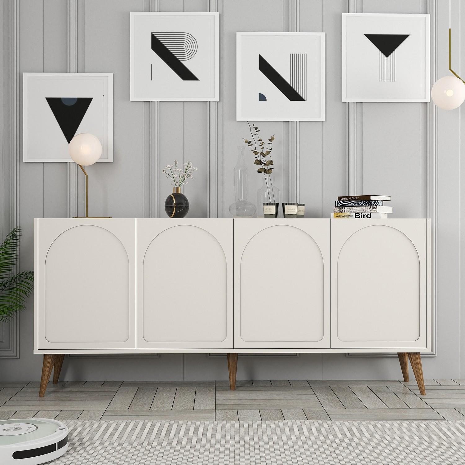 Hanah Home Commode Lyon 79 крем-црна