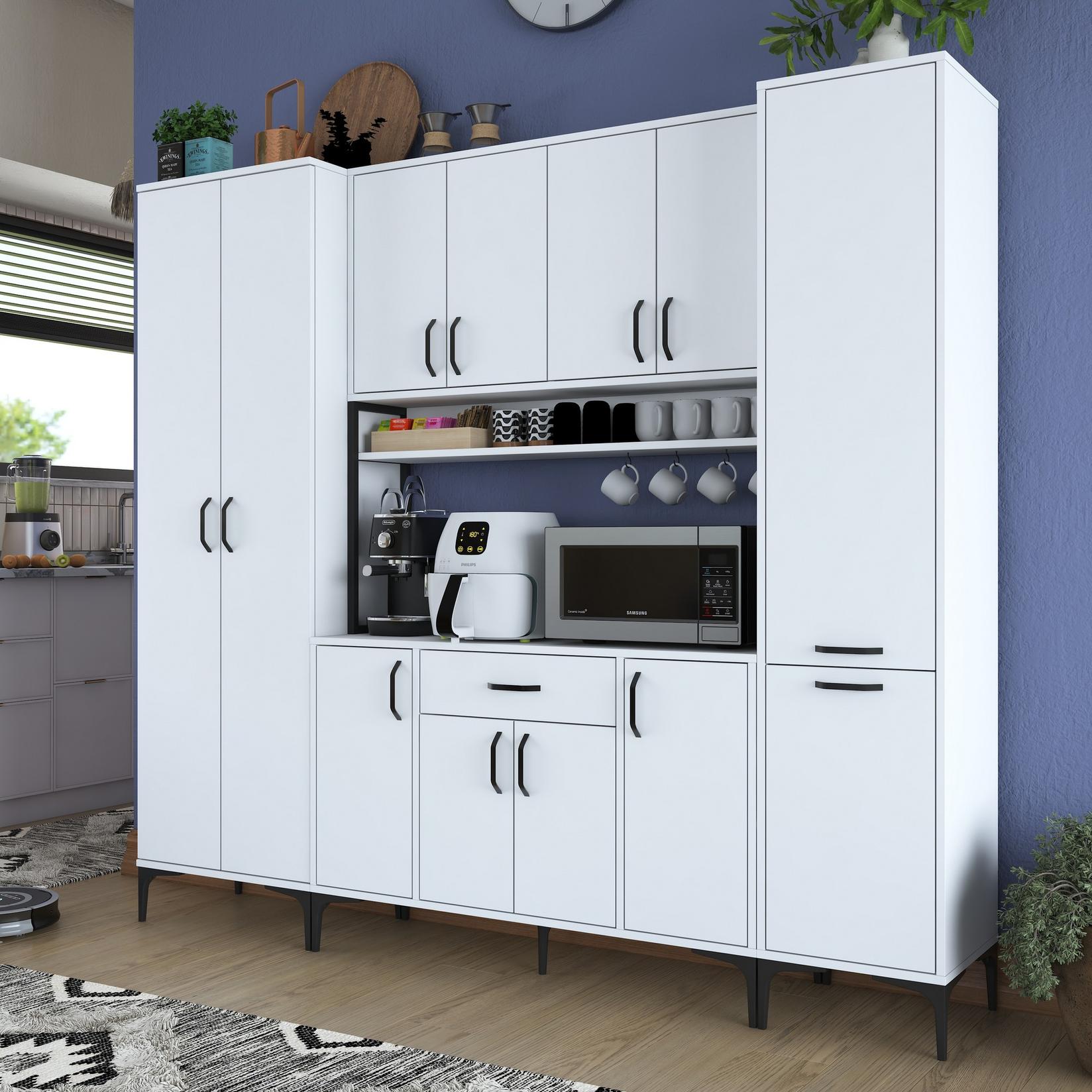 Комода Hanah Home 220x198.6x40 см бела