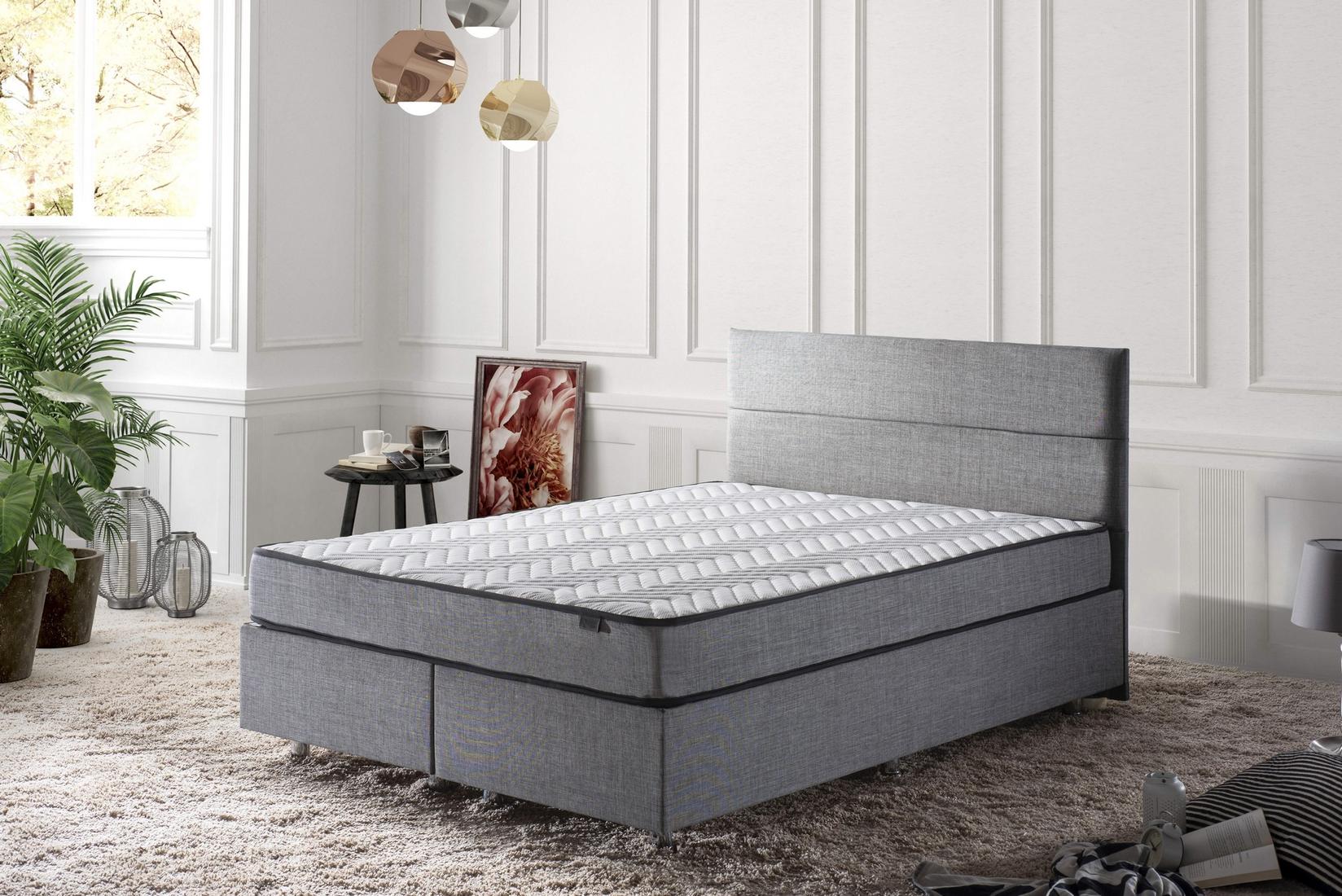 Душек Hanah Home 140x21x190cm бело-сив