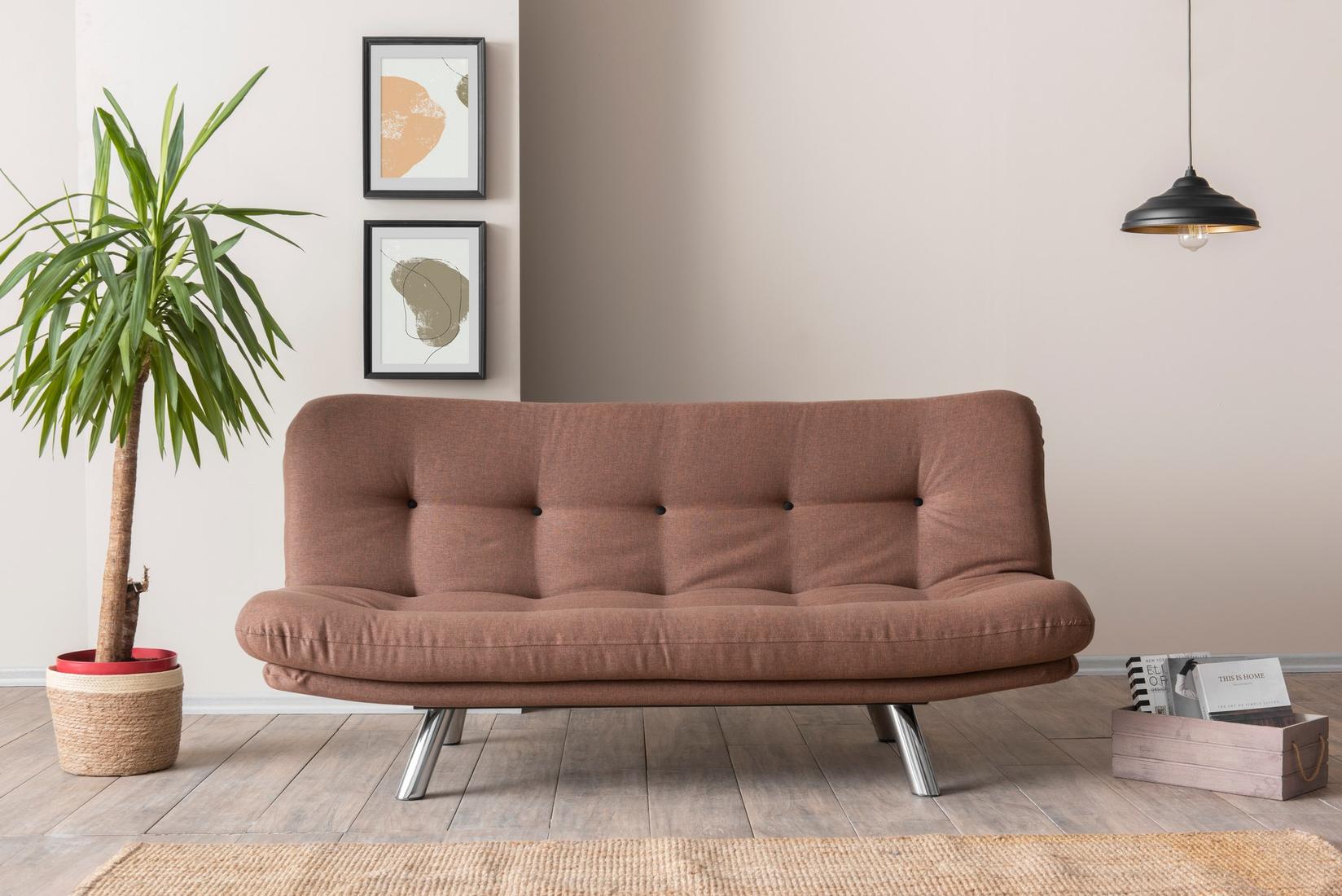 Atelier del Sofa Misa Мал тросед на кревет, темно сив