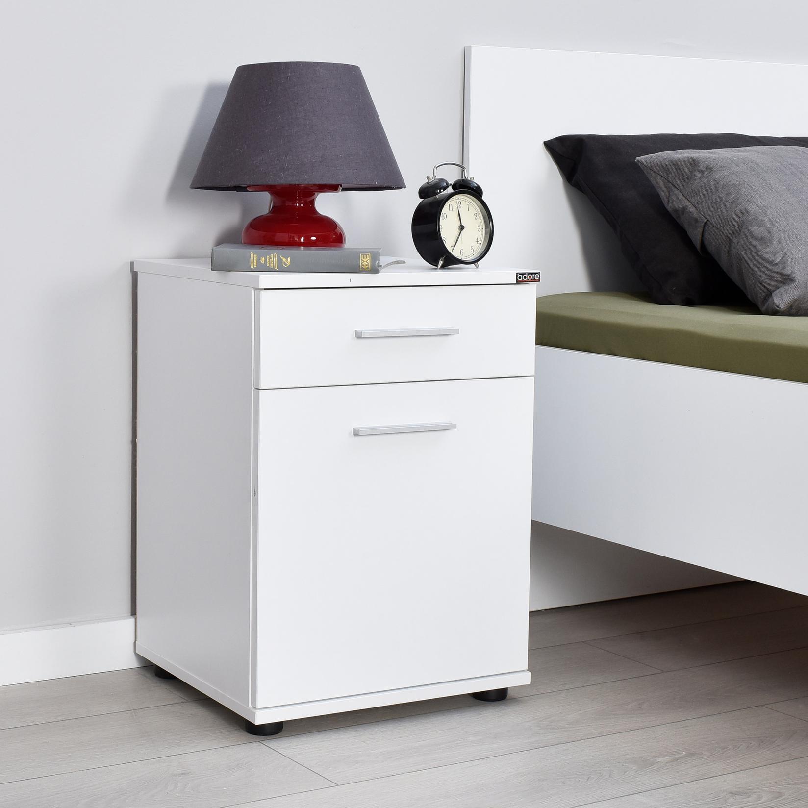 Ноќна масичка Hanah Home 40x57x39 см бела