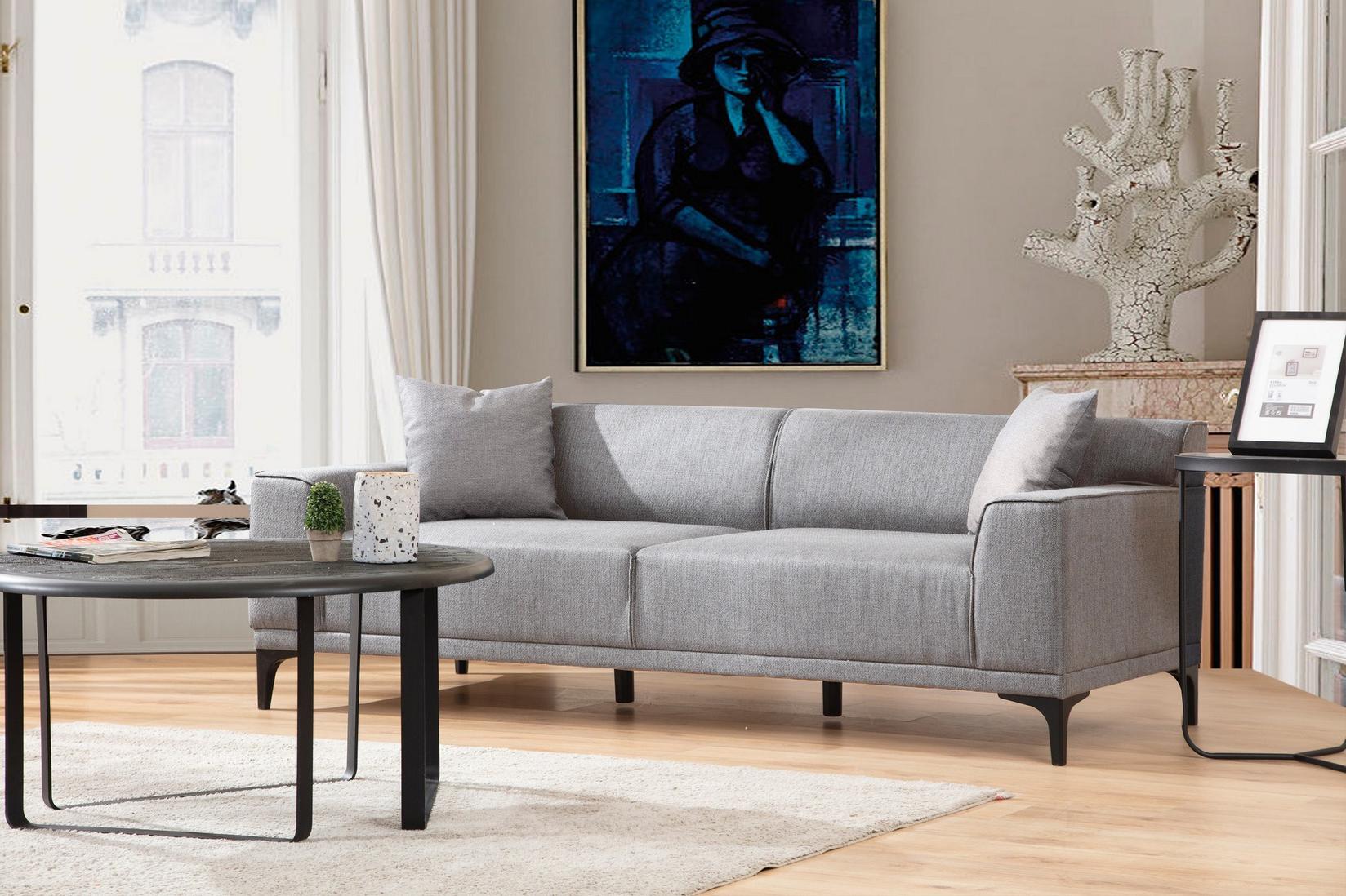 Atelier del Sofa Двосед Petra 2 163x86x69cm Антрацит