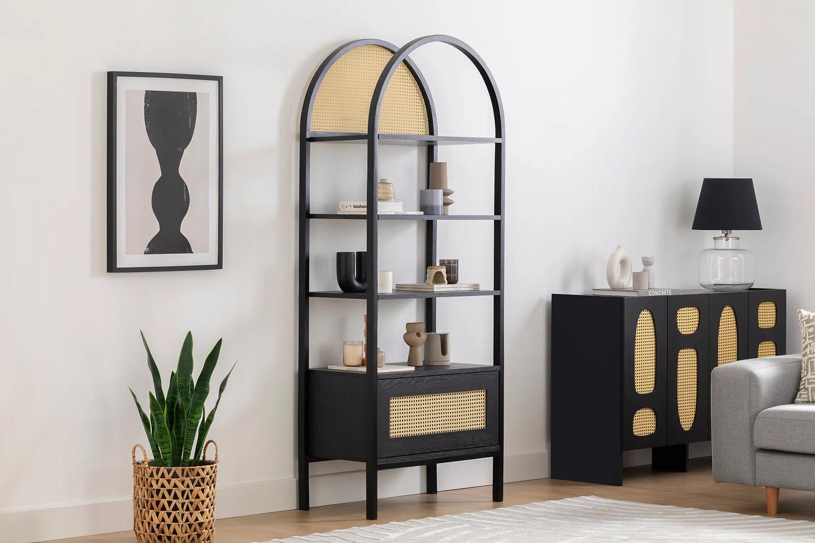 Полица за дом „Хана" 75x182.5x40 см, беж