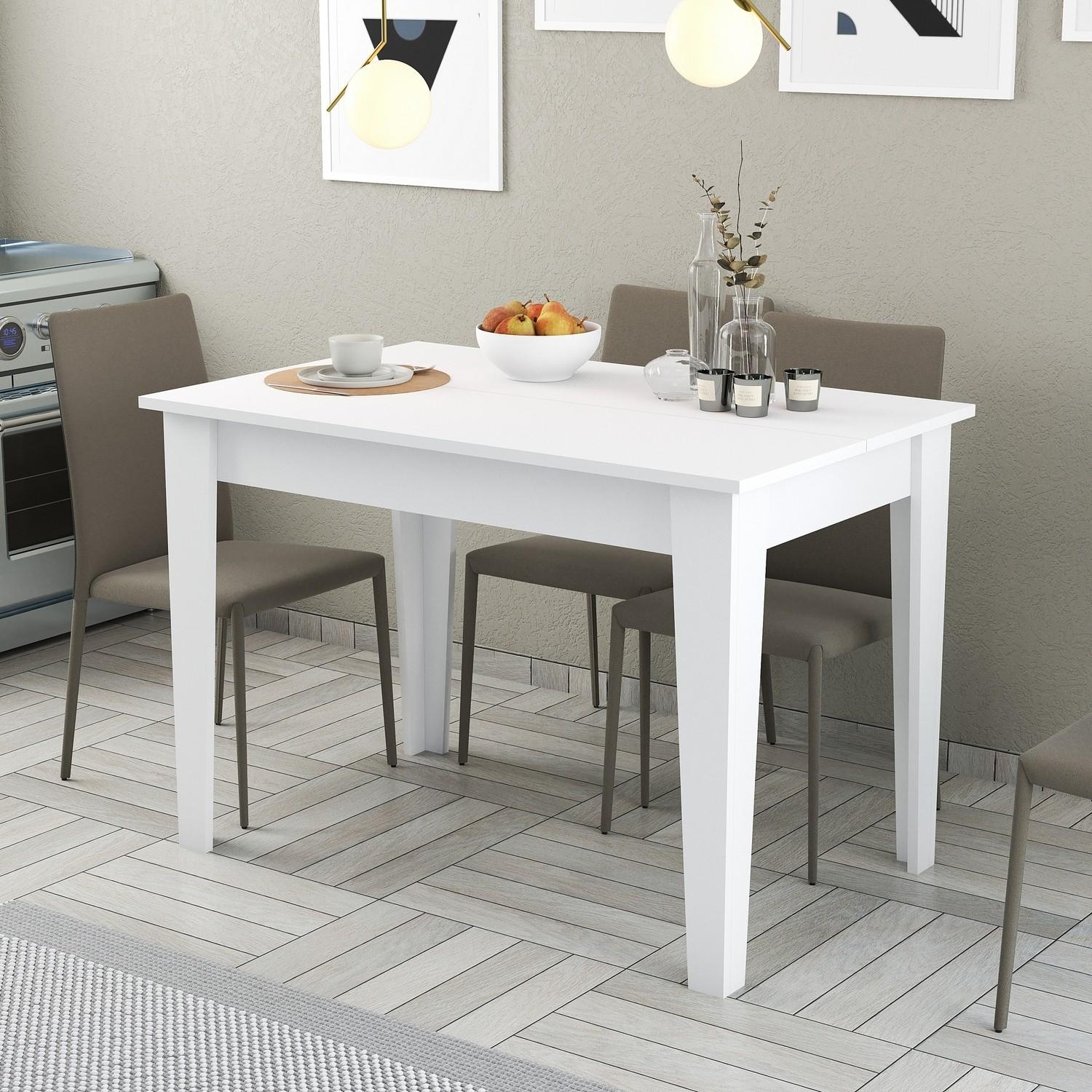 Трпезариска маса Hanah Home Киев 110x75x72 см беж