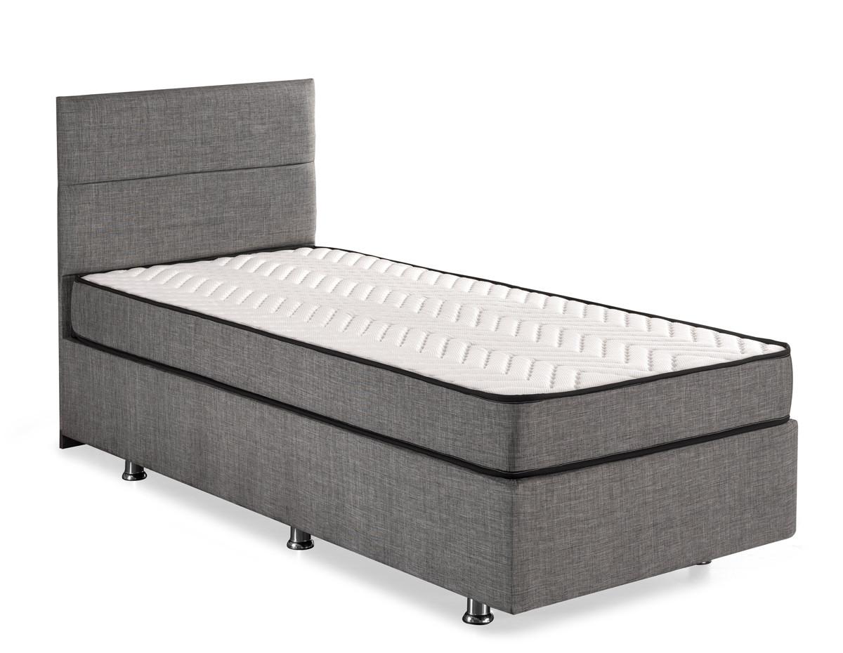Кревет Hanah Home Сребрен 90x38x190 см Црн