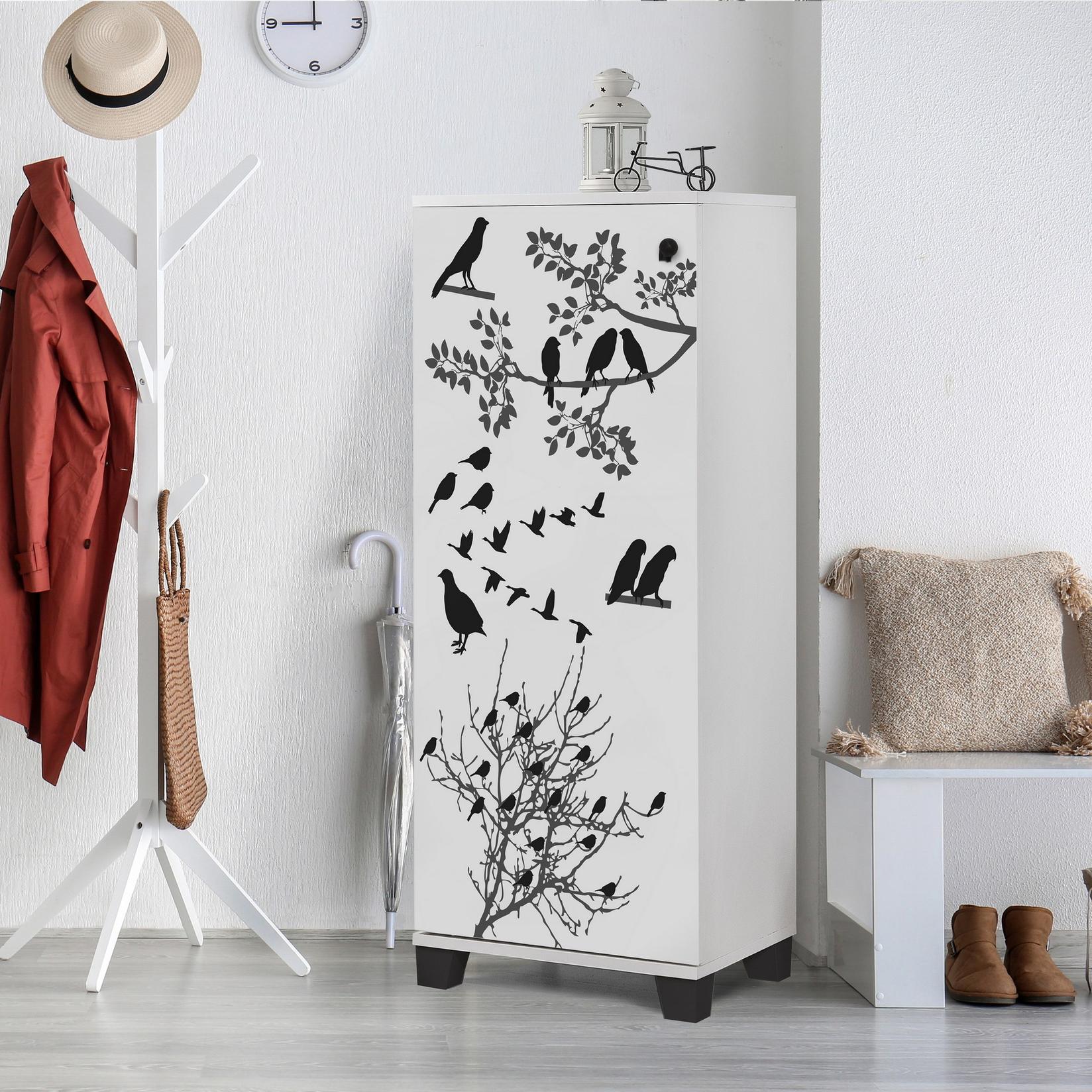 Hanah Home Filinta Kapak (869VEL6501) Полица за чевли, бела